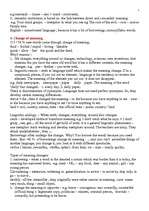 Összefoglalók, jegyzetek 'Lexicology', 7.                