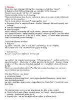 Összefoglalók, jegyzetek 'Lexicology', 11.                