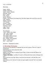 Összefoglalók, jegyzetek 'Lexicology', 30.                