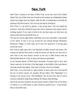 Esszék 'New York', 1.                