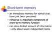 Prezentációk 'Human Memory', 6.                