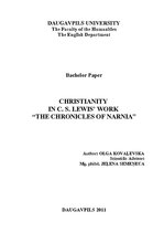 Záródolgozatok 'Christianity in C.S.Lewis’ Work "The Chronicles of Narnia"', 1.                