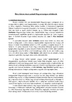 Kutatási anyagok 'A végvári élet', 1.                