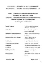 Záródolgozatok 'Vergleich des österreischischen und des ungarischen Schulsystems', 2.                