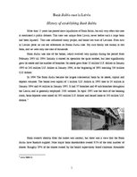 Összefoglalók, jegyzetek 'Bank "Baltia" Case', 1.                