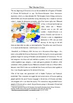 Kutatási anyagok 'The Ukraine Crisis', 1.                