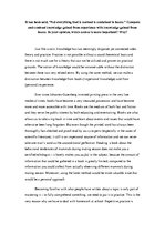 Esszék 'Not Everything that Is Learned Can Be Found in Books', 1.                