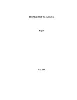 Kutatási anyagok 'Business Trip to Jamaica', 1.                