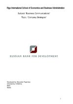 Prezentációk 'OAO "Russian Bank for Development" Strategies', 9.                