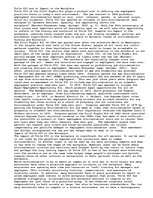 Esszék 'Title VII and its Impact in the Workplace', 1.                