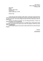 Minták 'Letter of Application', 1.                