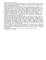 Esszék 'Steering Clear of Microsoft', 1.                