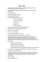 Összefoglalók, jegyzetek 'Biblia', 1.                