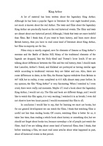 Esszék 'Film "King Arthur"', 1.                