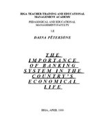 Kutatási anyagok 'The Importance of Banking System in the Country's Economical Life', 1.                