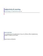 Esszék 'Globalization and Education', 1.                