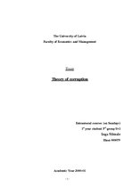 Esszék 'Theory of Corruption ', 1.                