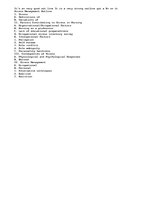 Esszék 'Stress Management Outline', 1.                