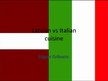 Prezentációk 'Latvian Versus Italian Cuisine', 1.                