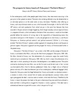 Esszék 'The Prospects for History Based on F.Fukuyama’s "The End of History?"', 1.                