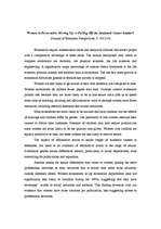 Összefoglalók, jegyzetek 'Women in Economics: Moving Up or Falling Off the Academic Career Ladder?', 1.                