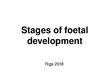 Prezentációk 'Foetal Development', 1.                