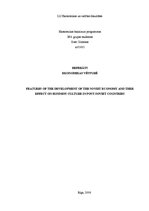 Kutatási anyagok 'Features of the Development of the Soviet Economy and Their Effect on Business C', 1.                