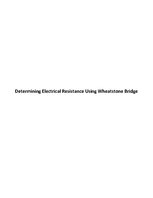 Minták 'Determining Electrical Resistance Using Wheatstone Bridge', 1.                
