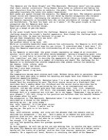 Esszék 'Two People, One Goal; The comparison and analysis of "Sir Gawaine and the Green ', 1.                