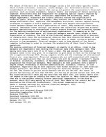 Esszék 'This Essay Is about the Nature of the Work of a Financial Manager', 1.                