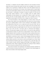 Esszék 'Why It is important to Study Foreign Languages?', 2.                