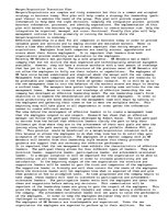 Esszék 'Merger/Acquisition. Transition Plan', 1.                