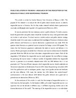 Kutatási anyagok 'Public Relations in Tourism Marketing', 5.                