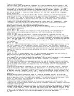 Esszék 'Programming Languages Discusses a Few of the Programming Languages Used at Hewle', 1.                