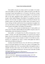 Esszék 'Causes of Social Problems and Poverty', 1.                