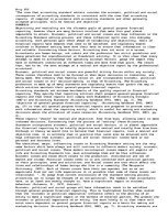 Esszék 'Political, Economic & Social Effects of Accounting Standard Setters', 1.                