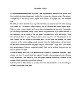 Esszék 'My Summer Holidays', 1.                