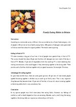 Összefoglalók, jegyzetek 'Eating Habits in Britain', 1.                