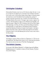 Összefoglalók, jegyzetek 'History of America', 1.                