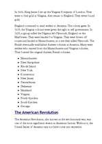 Összefoglalók, jegyzetek 'History of America', 2.                