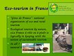 Prezentációk 'Sustainable Tourism in France', 4.                