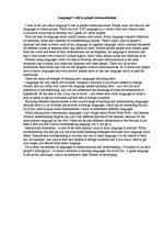 Esszék 'Language Role in People Communication', 1.                