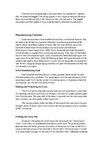 Kutatási anyagok 'The Production of Chocolate', 4.                