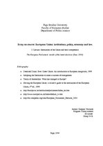 Esszék 'The European Parliament: Results of the Latest Elections', 1.                