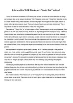 Esszék 'Is the World in W.M.Thackeray "Vanity Fair" Godless?', 1.                