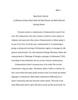 Összefoglalók, jegyzetek 'Deaf Child's World', 3.                