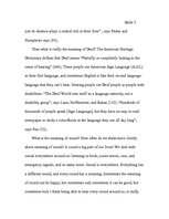 Összefoglalók, jegyzetek 'Deaf Child's World', 4.                