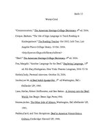 Összefoglalók, jegyzetek 'Deaf Child's World', 14.                