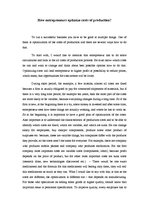 Esszék 'How Do Entrepreneurs Optimize Costs of Production?', 1.                