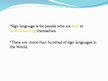 Prezentációk 'Sign Language', 6.                